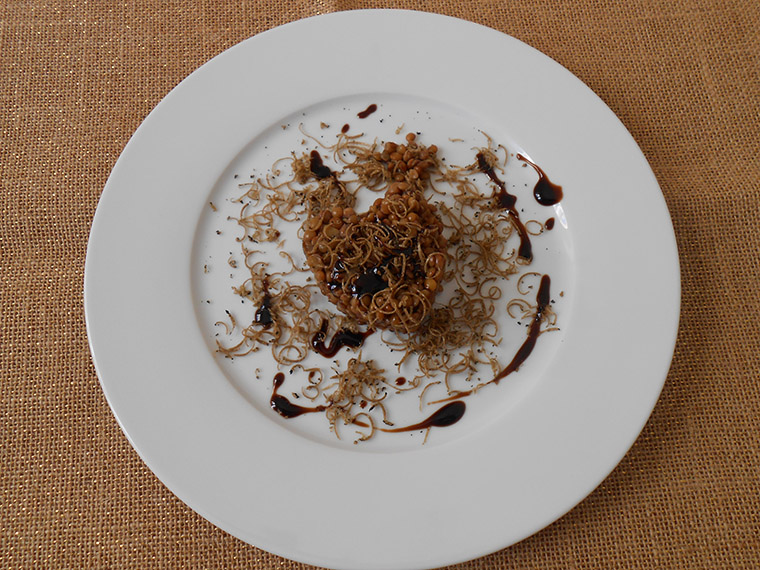 TORTINO DI LENTICCHIE AL TARTUFO